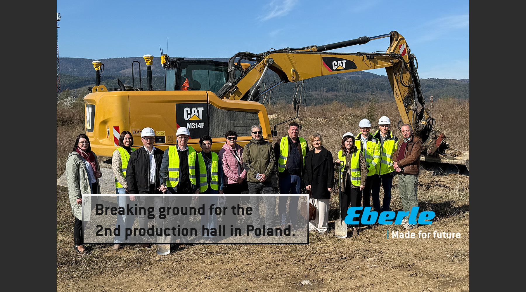 BUILDING THE FUTURE | Spatenstich für die zweite Eberle Produktionshalle in Polen